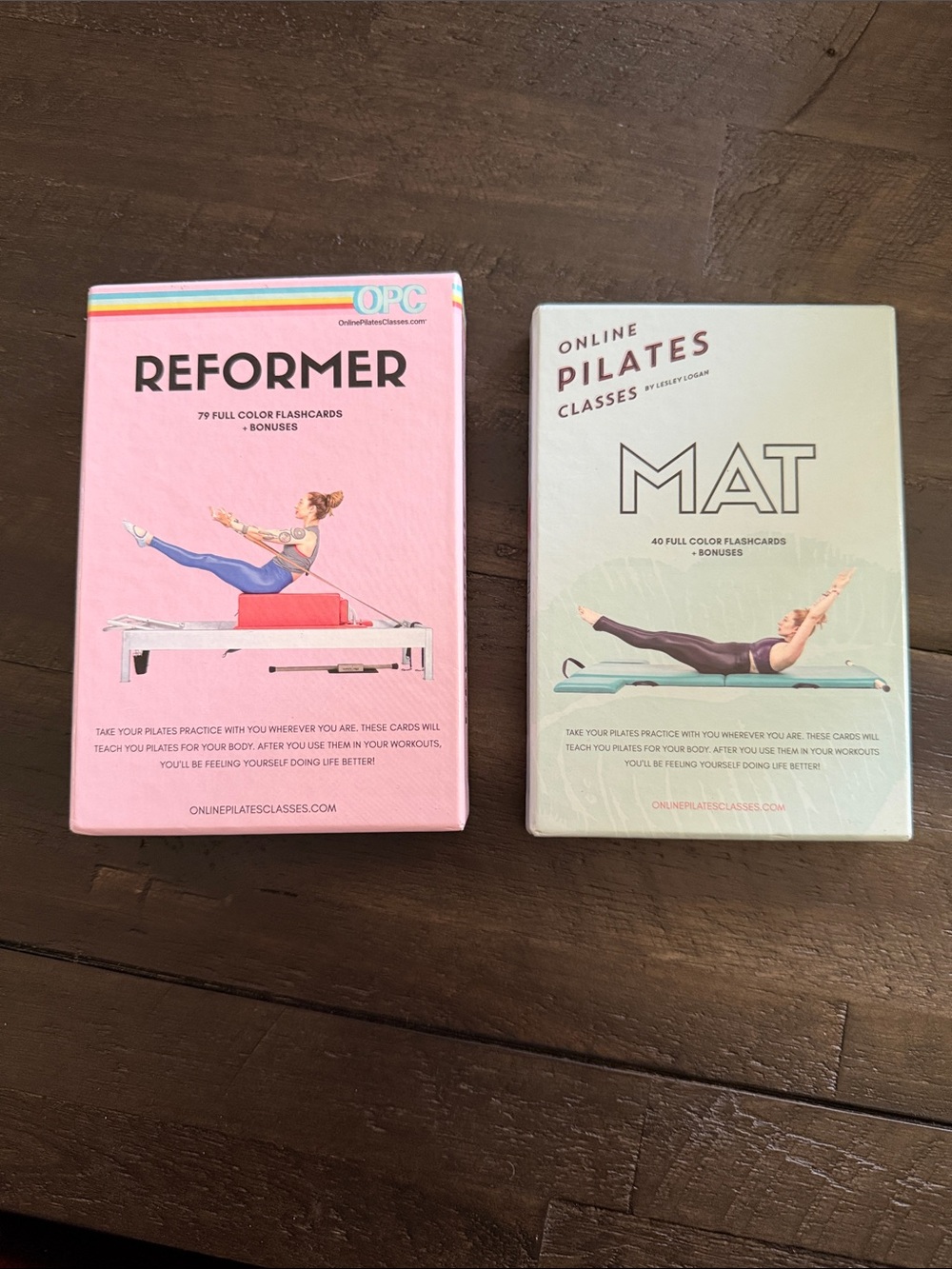 OPC Pilates Flashcards Reformer and Mat